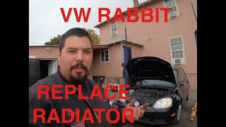 How To Replace Radiator on 2008 VW Rabbit Jetta Golf