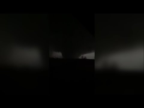 WATCH: Lightning flashes in dark sky illuminate massive tornado in Kentucky