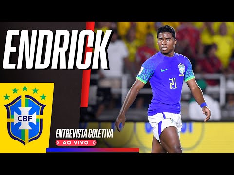 Endrick AO VIVO! Assista à coletiva do atacante da seleção brasileira