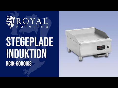 Produktvideo - Stegeplade induktion - 600 x 520 mm - glat - 6000 W - Royal Catering