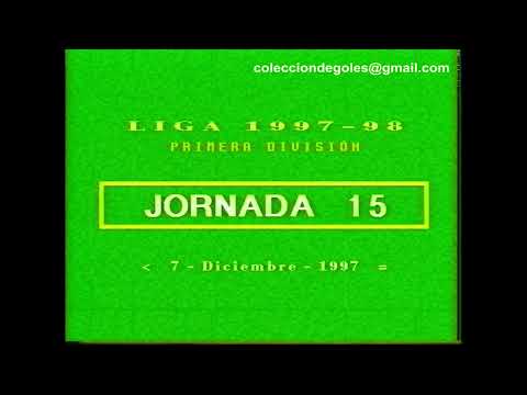 Goles Liga 1997-1998 Primera División Jornada 15