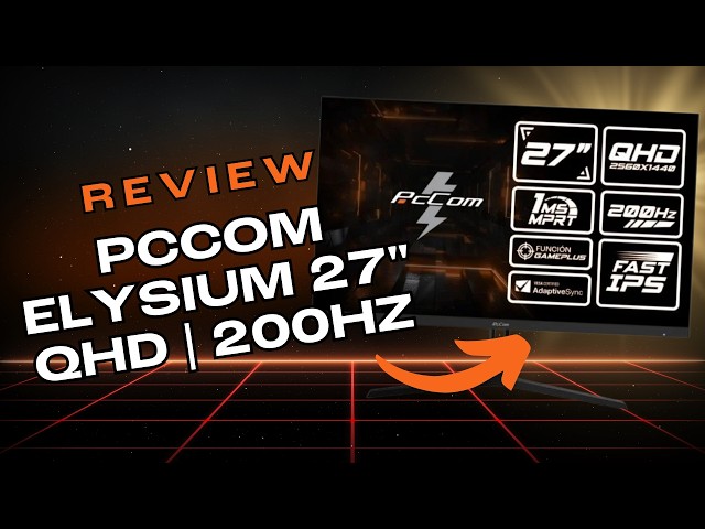 Monitor PC PcCom Elysium Pro 27" QHD 200Hz Fast IPS 1ms AdaptiveSync video