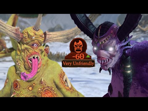 Herald Of Nurgle Unfriendly Diplomacy Voice Lines to N'Kari - Total War Warhammer 3