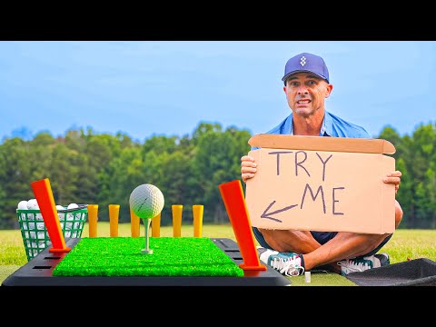 Asking Random Golfers to Test the Launch Deck Golf Training Aid!