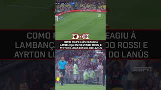 FLAMENGO: A REAÇÃO DO FILIPE LUÍS NO PRIMEIRO GOL DO LANÚS! #shorts