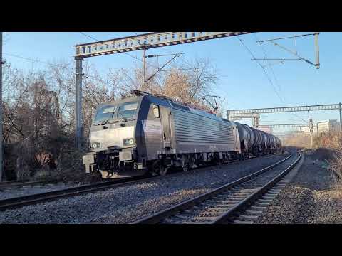Siemens ES 64 F4 804 EP Rail cu marfar spre Constanta / Pajura 11.02.2022