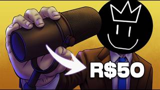 Tentei fazer um setup de Youtuber Profissional COM SÓ R$100