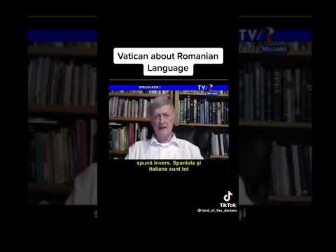 Spanish, Italian, Latin, etc are Romanian languages. #vatican #secrets #history #hidden #romania