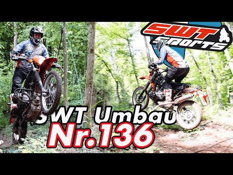 BMW R 80 G/S with frame reinforcement and Schek suspension. The SWT-SPORTS 136 is a great toy.