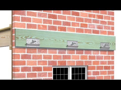 How to Install the BVLZ Brick Veneer Ledger Connector