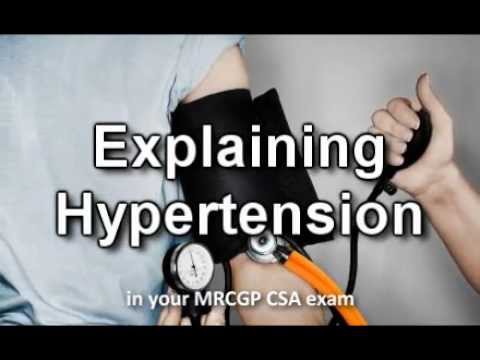 CSA case - explaining hypertension in your MRCGP exam (csaprep - CSA course + case)