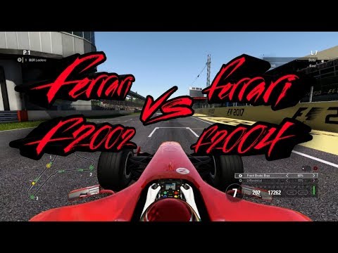 F1 2017 - Ferrari F2002 vs Ferrari F2004