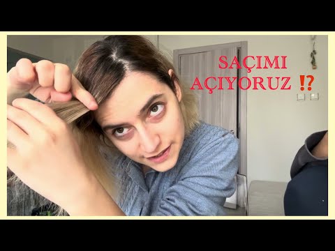 SAÇIMI AÇICIYLA AÇIYORUZ / PALETTE 10.1 ve 12.21 İLE BOYUYORUZ // VLOG reklam değildir