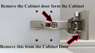 How to remove IKEA Blum Cabinet door hinges