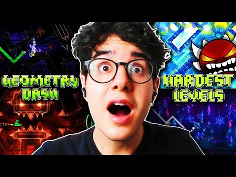 Die 10 SCHWIERIGSTEN GEOMETRY DASH LEVELS 👹🔥 | ERSTE REAKTION