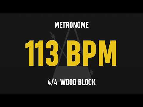 113 BPM 4/4 - Best Metronome (Sound : Wood block)