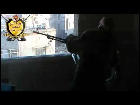 تصدي لواء الشهيد الشيخ أحمد ياسين لهجوم قوات النظام على مدينة داريا في ريف دمشق