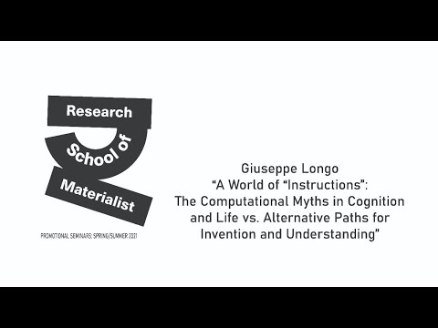 Giuseppe Longo - “A World of “Instructions”