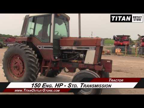 International 1086, 3 Pt, 3 Remotes, Front Weights...