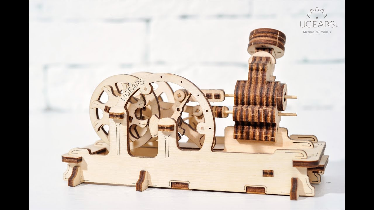 Ugears 3D drevené mechanické puzzle