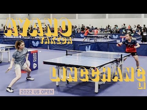 Ayano Takeda (@ayalog_net) vs Lingchang Li | 2022 U.S. OPEN TABLE TENNIS CHAMPIONSHIPS