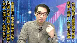 【掌聲響起】#賴昇楷 0504  聯準會FOMC會議後，台股往上或往下呢? 持續看好的航運《長榮、陽明》如期領先啟航，接著留意這些《電子業績成長股》 (圖)