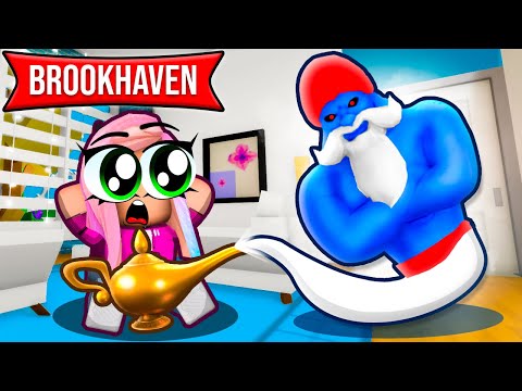 A Genie grants Baby Janet 3 Wishes in Brookhaven! | Roblox Roleplay