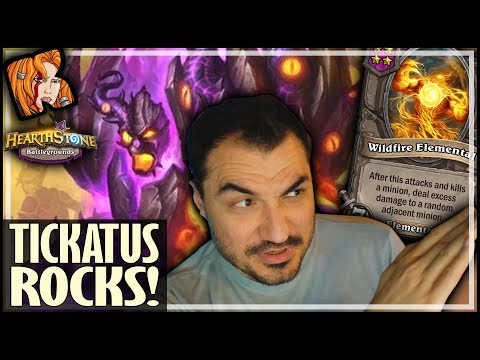TICKATUS IS NOW MY FAV HERO! - Hearthstone Battlegrounds