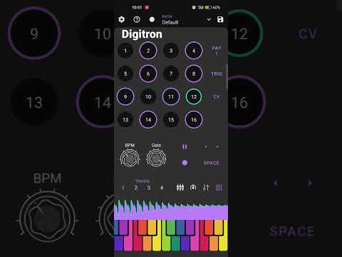Демонстрация мобильного синтезатора Digitron.