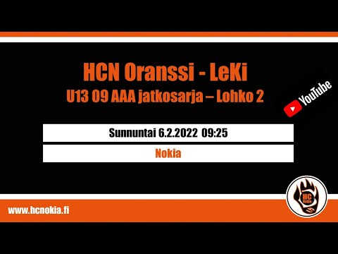 HC Nokia Oranssi - Leki  U13 09 AAA