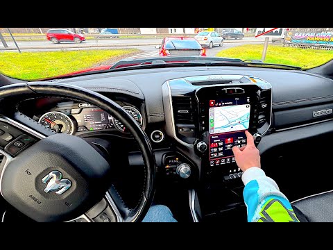 2021 Dodge RAM 1500 Laramie 5.7L V8 HEMI 401 HP - POV Test Drive, sound, and powersilde