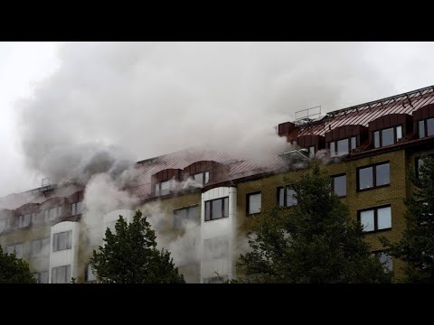 Explosion in an apartment building in Gothenburg