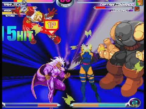 MvC2: Romneto - Psylocke + Typhoon Reverse Hitbox (cr MK & KG) 2 for 1 Combo Wins Match .:2.17.26:.