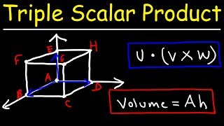 Volume of a Parallelepiped Using The Triple Scalar Product   Calculus 3