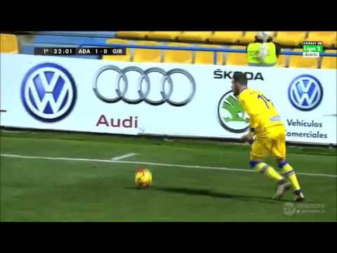 Gol de Chema en el Alcorcon 1-0 Girona LigaAdelante