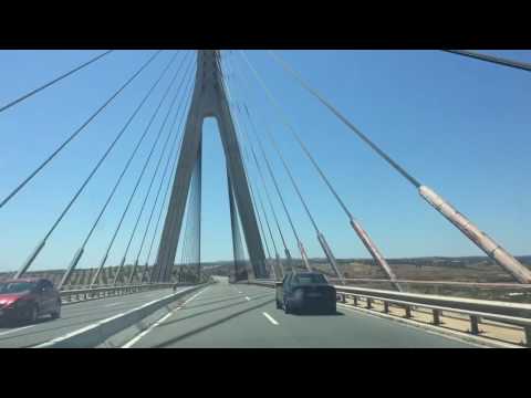 Driving from Spain into Portugal