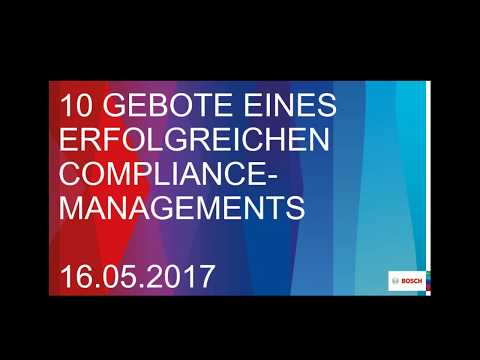 Webinar: 10 Gebote eines erfolgreichen Compliance-Managements