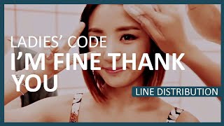 LADIES' CODE - I'm Fine Thank You LINE DISTRIBUTION