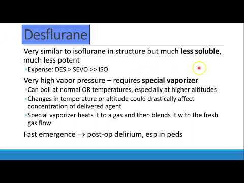 Pharmacology for Anesthesia   05 Clinical Pharmacology of Inhalational Anesthetics Part 2