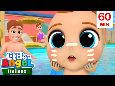 Un Pomeriggio in Piscina | Cartoni Animati con Gianni Piccino - Little Angel Italiano