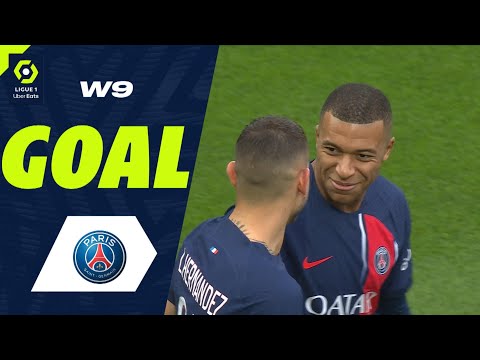 Goal Kylian MBAPPE (10' pen - PSG) PARIS SAINT-GERMAIN - RC STRASBOURG ALSACE (3-0) 23/24