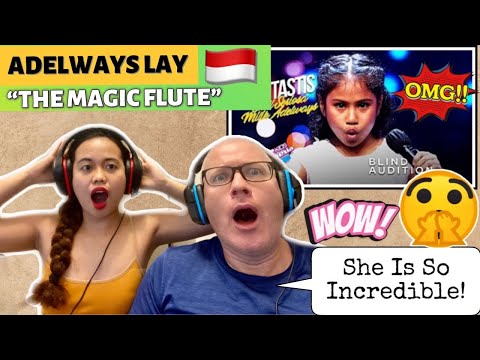 Adelways Lay - The Magic Flute | Blind Auditions | The Voice Kids Indonesia | REACTION!❤️🇮🇩