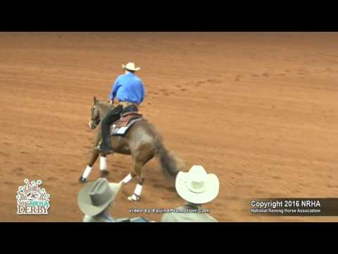 Patrashas Big Gun ridden by Peter Defreitas  - 2016 NRHA Derby (Open Derby, Sec. 1)