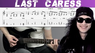 METALLICA - LAST CARESS (Guitar cover with TAB | Lesson)
