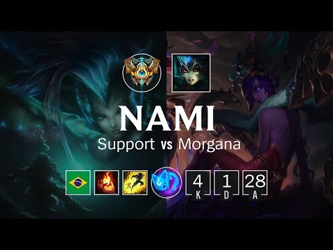 Nami Support vs Morgana - BR Challenger Patch 8.21