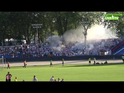 Derby Rzeszowa 2017 kibicowsko: doping Resovii [KIBICE, OPRAWA]