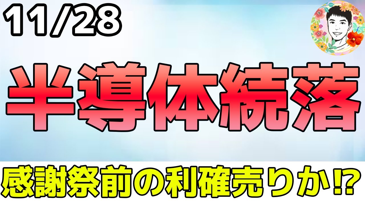 NVDAはどこまで下がる？円高重なり押し目買いチャンスとなるか⁉（2024年11月28日）