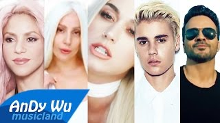 DESPACITO / CHANTAJE / BON APPÉTIT  - Justin Bieber, Katy Perry, Lady Gaga, Shakira, Luis Fonsi