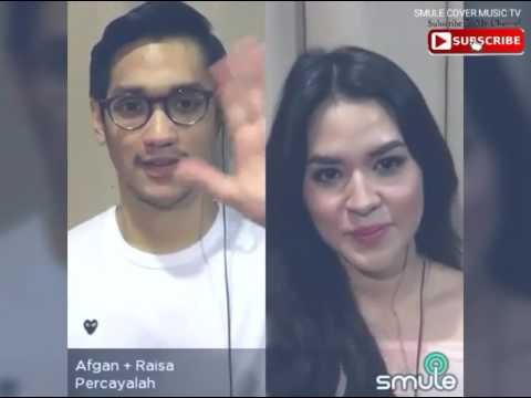 Romantisnya bikin ngiri, afgan dan raisa menyanyikan lagu percayalah
