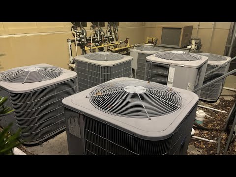 6 2015 Carrier Comfort heat pumps and 2 Bally refrigerator components! (Some running)